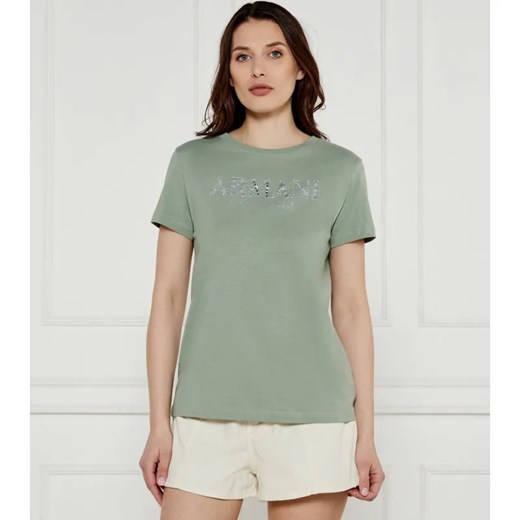 Armani Exchange T-shirt | Regular Fit ze sklepu Gomez Fashion Store w kategorii Bluzki damskie - zdjęcie 184348103
