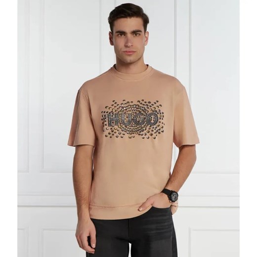 HUGO T-shirt Dunic | Relaxed fit ze sklepu Gomez Fashion Store w kategorii T-shirty męskie - zdjęcie 184348120