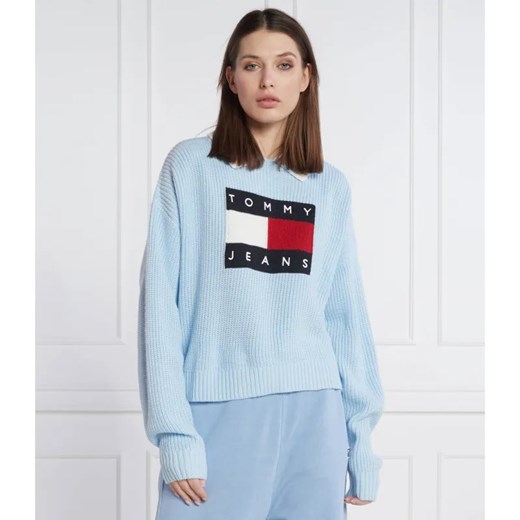 Tommy Jeans Sweter FLAG | Regular Fit ze sklepu Gomez Fashion Store w kategorii Swetry damskie - zdjęcie 184348233