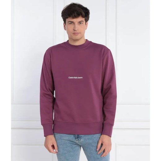 Calvin Klein Jeans Bluza INSTITUTIONAL CREW NECK | Relaxed fit ze sklepu Gomez Fashion Store w kategorii Bluzy męskie - zdjęcie 184348272