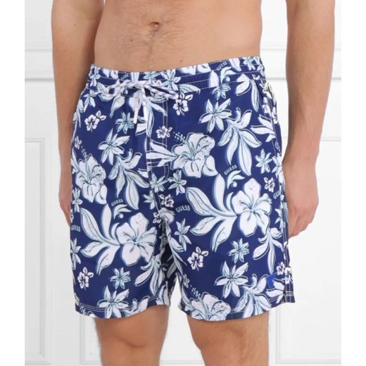 Guess Underwear  Szorty kąpielowe SWIMTRUNK MEDIUM IBISCUS AOP | Regular Fit ze sklepu Gomez Fashion Store w kategorii Kąpielówki - zdjęcie 184348284