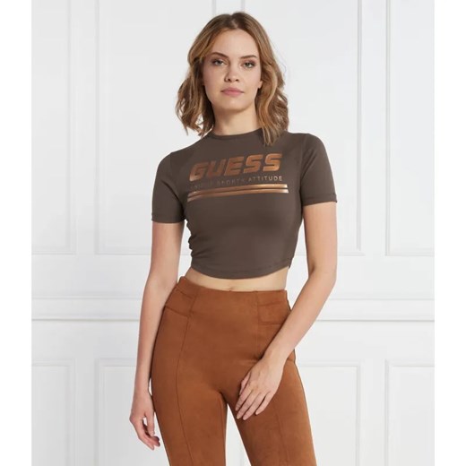GUESS ACTIVE T-shirt AGGIE ACTIVE | Cropped Fit ze sklepu Gomez Fashion Store w kategorii Bluzki damskie - zdjęcie 184348412