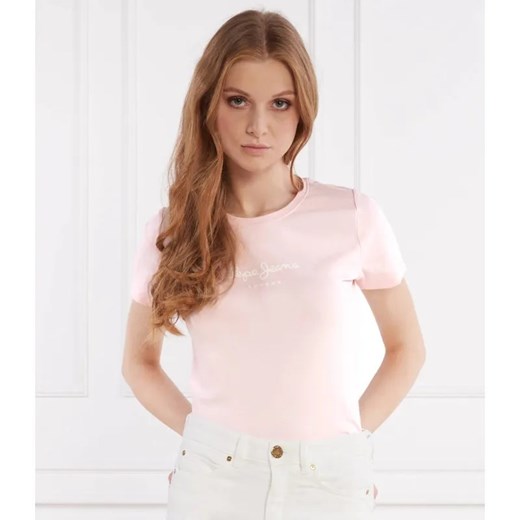 Pepe Jeans London T-shirt | Slim Fit ze sklepu Gomez Fashion Store w kategorii Bluzki damskie - zdjęcie 184348450