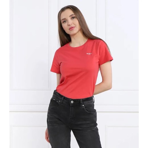 Pepe Jeans London T-shirt WENDY | Regular Fit ze sklepu Gomez Fashion Store w kategorii Bluzki damskie - zdjęcie 184348482