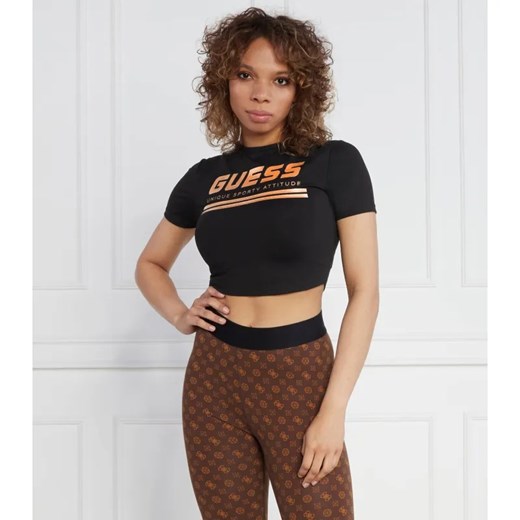 GUESS ACTIVE T-shirt AGGIE ACTIVE | Cropped Fit ze sklepu Gomez Fashion Store w kategorii Bluzki damskie - zdjęcie 184348551