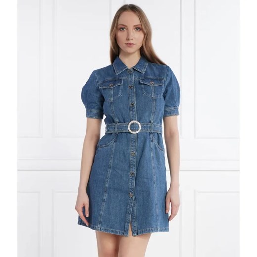 Liu Jo Jeansowa sukienka z paskiem ze sklepu Gomez Fashion Store w kategorii Sukienki - zdjęcie 184348552