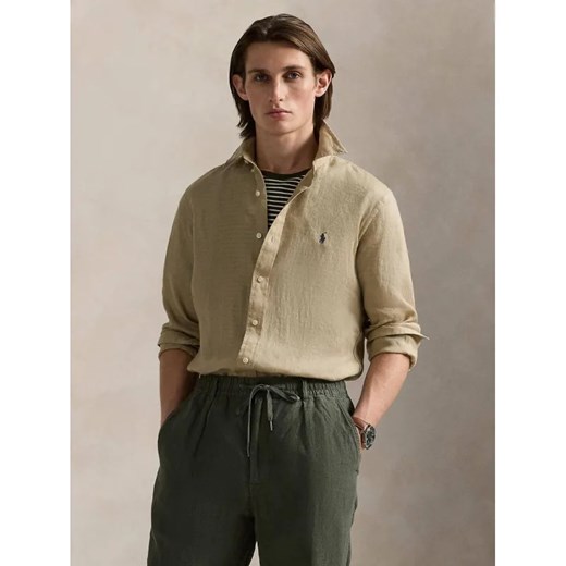 POLO RALPH LAUREN Lniana koszula | Slim Fit ze sklepu Gomez Fashion Store w kategorii Koszule męskie - zdjęcie 184348671