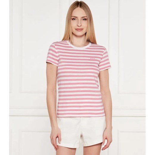 BOSS ORANGE T-shirt | Regular Fit ze sklepu Gomez Fashion Store w kategorii Bluzki damskie - zdjęcie 184348673