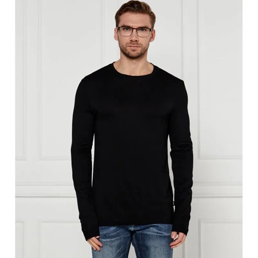 BOSS BLACK Longsleeve H-Talley 20 | Regular Fit | z dodatkiem wełny ze sklepu Gomez Fashion Store w kategorii T-shirty męskie - zdjęcie 184348682