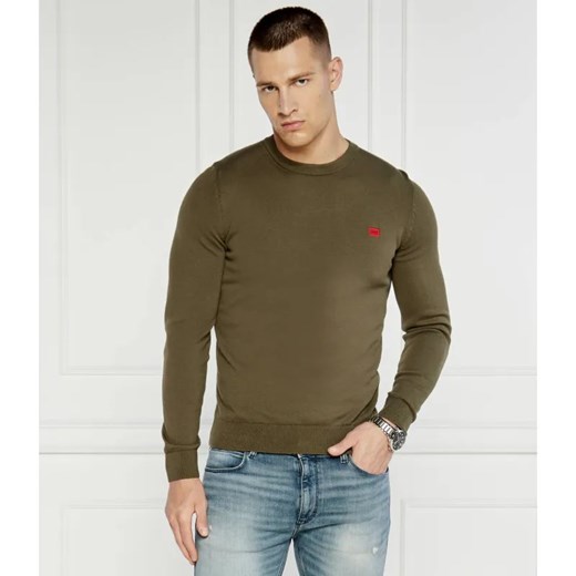 HUGO Sweter San Cassius | Regular Fit ze sklepu Gomez Fashion Store w kategorii Swetry męskie - zdjęcie 184348733