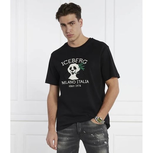 Iceberg T-shirt | Regular Fit ze sklepu Gomez Fashion Store w kategorii T-shirty męskie - zdjęcie 184348953