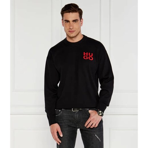 HUGO Sweter San Cassiano | Regular Fit ze sklepu Gomez Fashion Store w kategorii Swetry męskie - zdjęcie 184349060