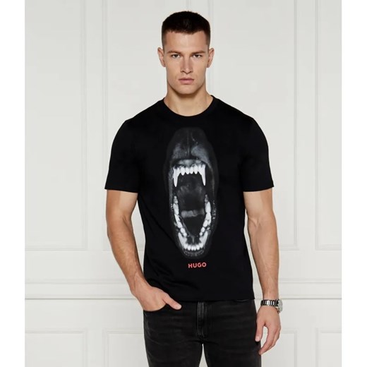 HUGO T-shirt Dayaking | Regular Fit ze sklepu Gomez Fashion Store w kategorii T-shirty męskie - zdjęcie 184349061