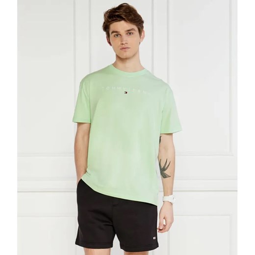 Tommy Jeans T-shirt LINEAR LOGO | Regular Fit ze sklepu Gomez Fashion Store w kategorii T-shirty męskie - zdjęcie 184349073