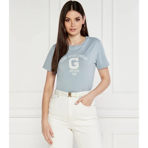 Gant T-shirt | Regular Fit ze sklepu Gomez Fashion Store w kategorii Bluzki damskie - zdjęcie 184349284