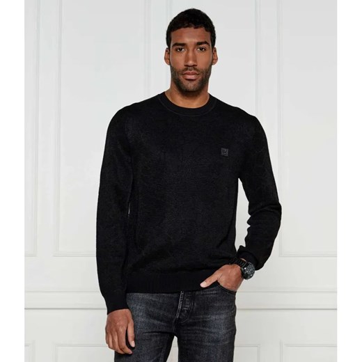HUGO Sweter Spidoon | Regular Fit | z dodatkiem wełny ze sklepu Gomez Fashion Store w kategorii Swetry męskie - zdjęcie 184349294