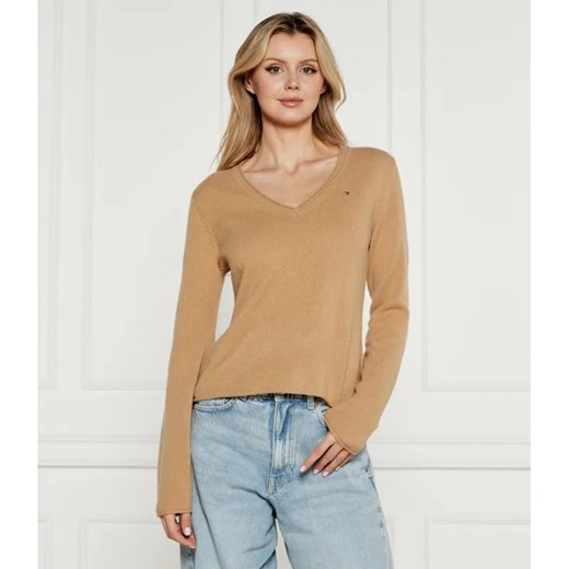 Tommy Hilfiger Wełniany sweter | Regular Fit ze sklepu Gomez Fashion Store w kategorii Swetry damskie - zdjęcie 184349300