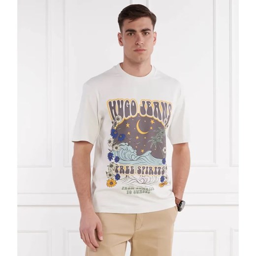 Hugo Blue T-shirt Nirito | Regular Fit ze sklepu Gomez Fashion Store w kategorii T-shirty męskie - zdjęcie 184349332