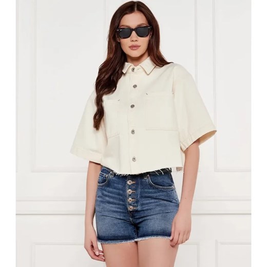Hugo Blue Jeansowa koszula Getecna_B | Cropped Fit ze sklepu Gomez Fashion Store w kategorii Koszule damskie - zdjęcie 184349372
