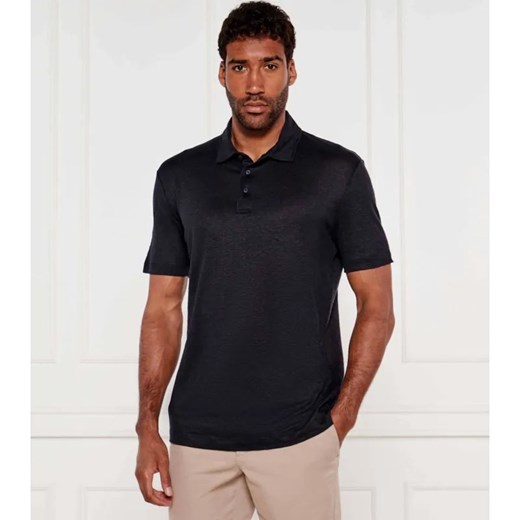 BOSS BLACK Lniane polo Parris 73_DB | Boss x David Beckham | Regular Fit ze sklepu Gomez Fashion Store w kategorii T-shirty męskie - zdjęcie 184349404
