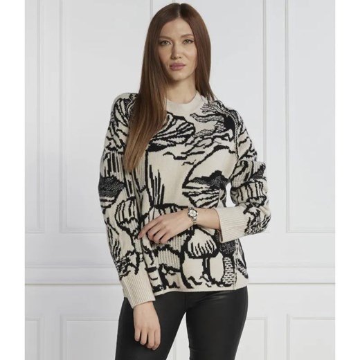 Marc Cain Wełniany sweter | Regular Fit | z dodatkiem kaszmiru ze sklepu Gomez Fashion Store w kategorii Swetry damskie - zdjęcie 184349420