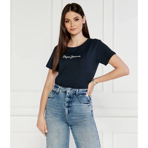Pepe Jeans London T-shirt LORETTE | Regular Fit ze sklepu Gomez Fashion Store w kategorii Bluzki damskie - zdjęcie 184349424