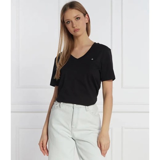Calvin Klein Jeans T-shirt | Regular Fit ze sklepu Gomez Fashion Store w kategorii Bluzki damskie - zdjęcie 184349460