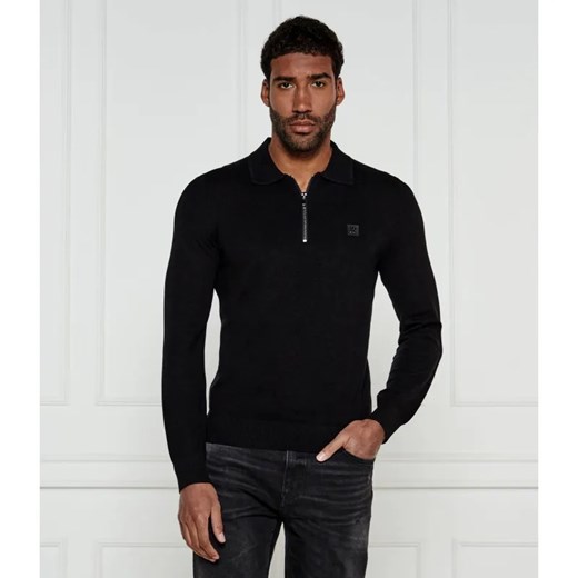 HUGO Sweter Sastone | Regular Fit | z dodatkiem wełny ze sklepu Gomez Fashion Store w kategorii Swetry męskie - zdjęcie 184349494