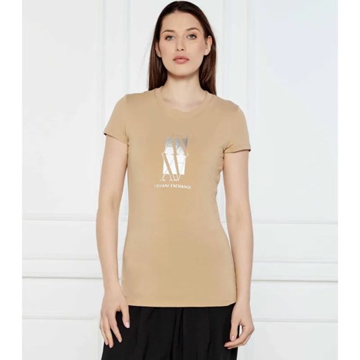 Armani Exchange T-shirt | Slim Fit ze sklepu Gomez Fashion Store w kategorii Bluzki damskie - zdjęcie 184349520