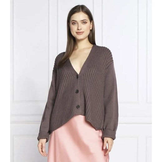 Joop! Wełniany kardigan | Relaxed fit Joop! 40 wyprzedaż Gomez Fashion Store
