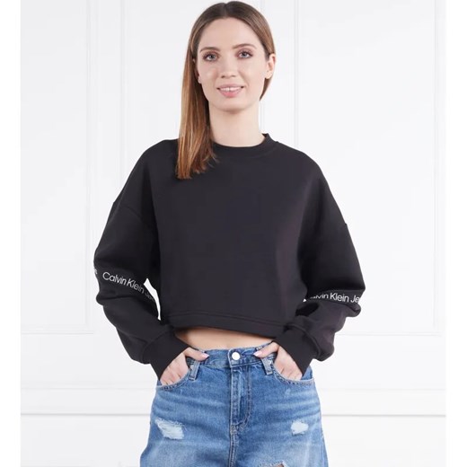 Calvin Klein Jeans Bluza | Cropped Fit ze sklepu Gomez Fashion Store w kategorii Bluzy damskie - zdjęcie 184349834
