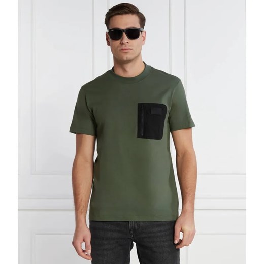 Calvin Klein Jeans T-shirt MIX MEDIA | Regular Fit ze sklepu Gomez Fashion Store w kategorii T-shirty męskie - zdjęcie 184349933