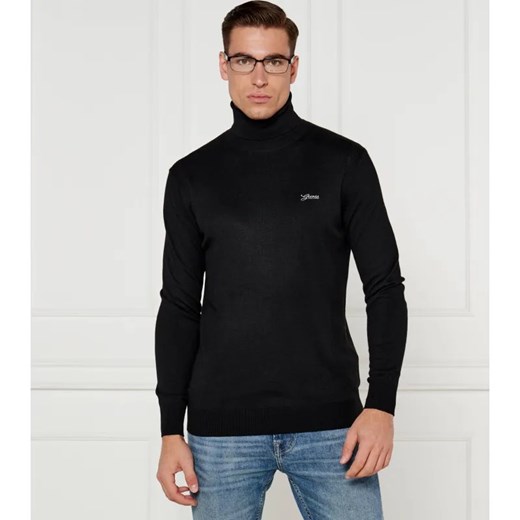 GUESS Golf EBENEZER | Slim Fit | z dodatkiem jedwabiu ze sklepu Gomez Fashion Store w kategorii Swetry męskie - zdjęcie 184349971