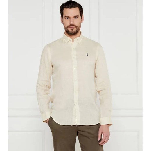 POLO RALPH LAUREN Lniana koszula | Slim Fit ze sklepu Gomez Fashion Store w kategorii Koszule męskie - zdjęcie 184350044