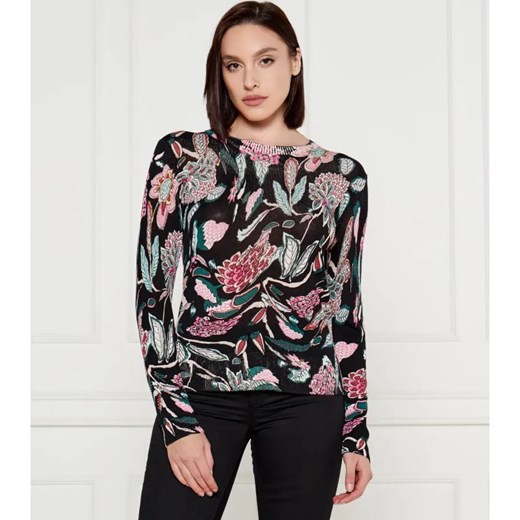 Desigual Sweter | Regular Fit | z dodatkiem lnu ze sklepu Gomez Fashion Store w kategorii Swetry damskie - zdjęcie 184350423
