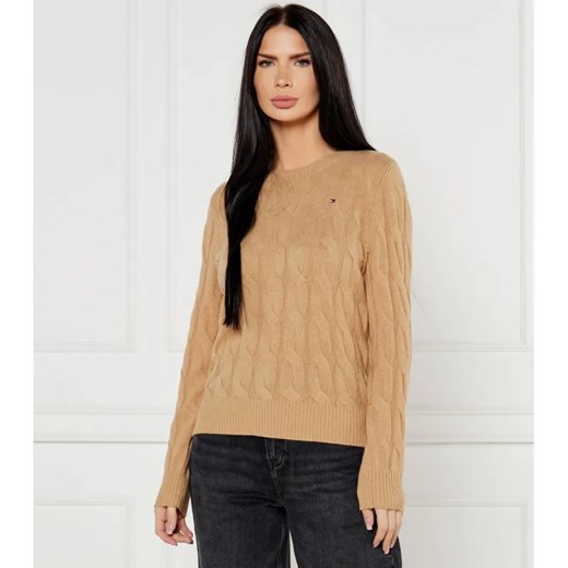 Tommy Hilfiger Wełniany sweter | Regular Fit ze sklepu Gomez Fashion Store w kategorii Swetry damskie - zdjęcie 184350432