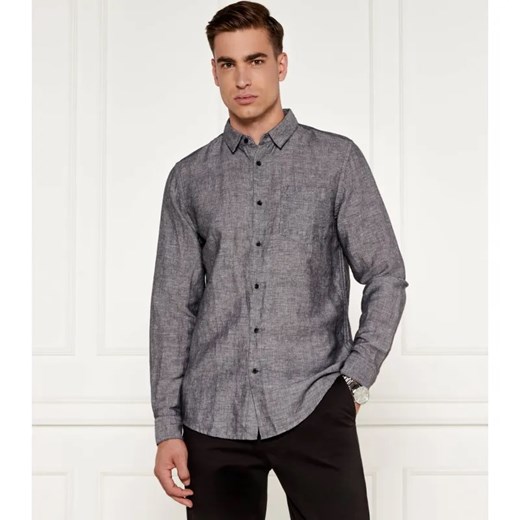 Calvin Klein Lniana koszula | Slim Fit ze sklepu Gomez Fashion Store w kategorii Koszule męskie - zdjęcie 184350490
