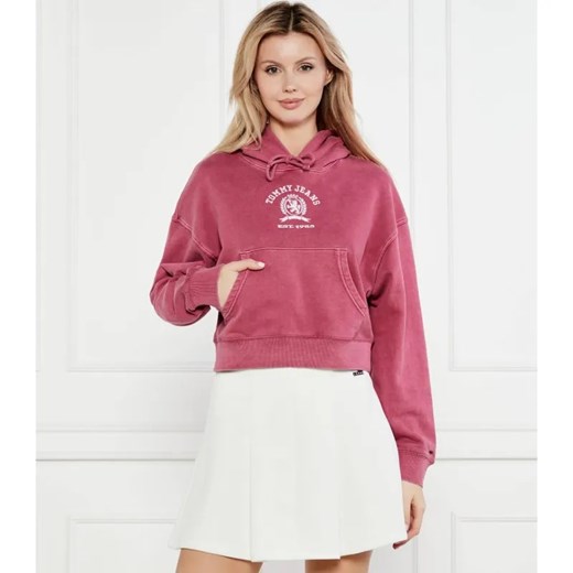 Tommy Jeans Bluza VARSITY CREST | Cropped Fit ze sklepu Gomez Fashion Store w kategorii Bluzy damskie - zdjęcie 184350522