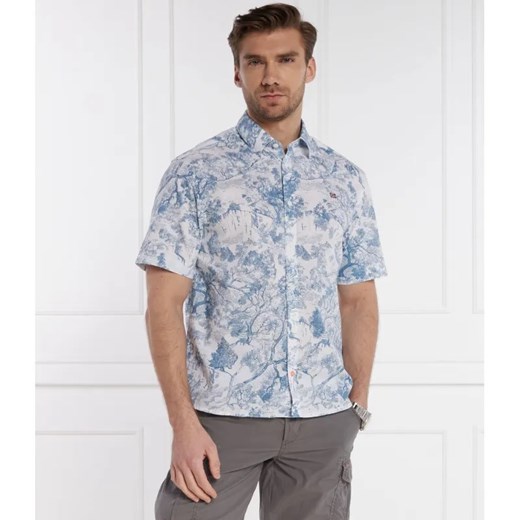 Napapijri Koszula G-RONGE SS AOP | Regular Fit ze sklepu Gomez Fashion Store w kategorii Koszule męskie - zdjęcie 184350631