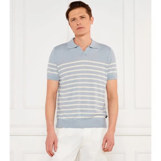 Windsor Lniane polo 13 Lindo-PF | Regular Fit ze sklepu Gomez Fashion Store w kategorii T-shirty męskie - zdjęcie 184350654