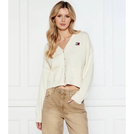 Tommy Jeans Kardigan | Cropped Fit ze sklepu Gomez Fashion Store w kategorii Swetry damskie - zdjęcie 184350673