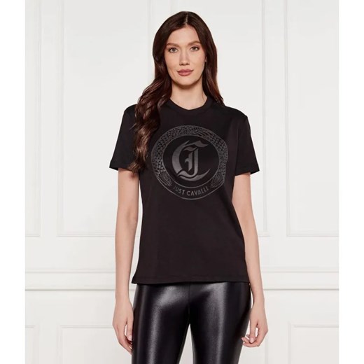 Just Cavalli T-shirt | Regular Fit ze sklepu Gomez Fashion Store w kategorii Bluzki damskie - zdjęcie 184350780