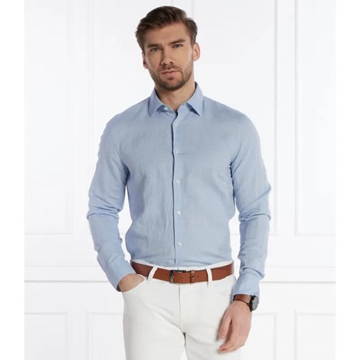 BOSS BLACK Lniana koszula C-HAL-kent-C4-232 | Casual fit ze sklepu Gomez Fashion Store w kategorii Koszule męskie - zdjęcie 184350922