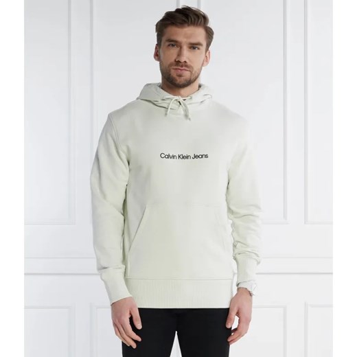 Calvin Klein Jeans Bluza SQUARE FREQUENCY LOGO | Regular Fit ze sklepu Gomez Fashion Store w kategorii Bluzy męskie - zdjęcie 184351010