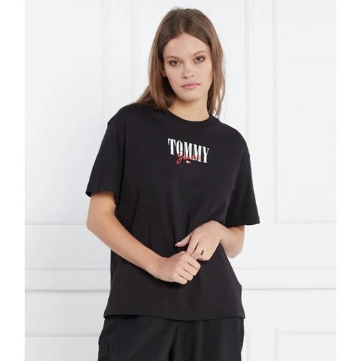 Tommy Jeans T-shirt | Regular Fit ze sklepu Gomez Fashion Store w kategorii Bluzki damskie - zdjęcie 184351081