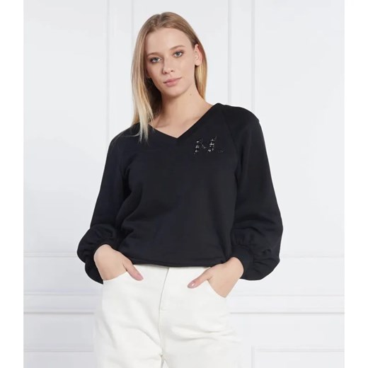 Karl Lagerfeld Bluza Puffy Sleeve | Regular Fit ze sklepu Gomez Fashion Store w kategorii Bluzy damskie - zdjęcie 184351084