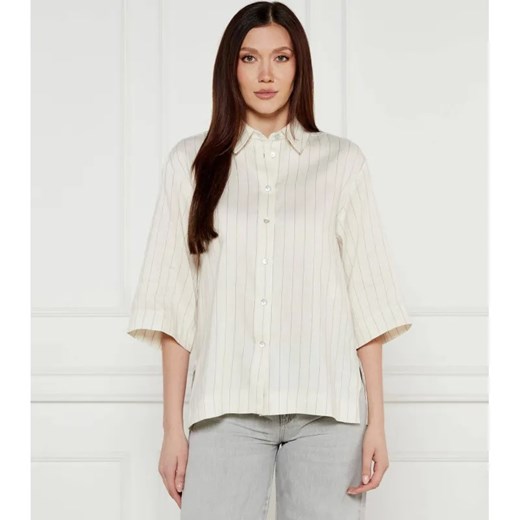 Marella SPORT Koszula Manna | Relaxed fit | z dodatkiem lnu ze sklepu Gomez Fashion Store w kategorii Koszule damskie - zdjęcie 184351123