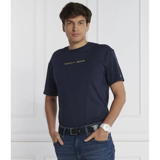 Tommy Jeans T-shirt GOLD LINEAR | Classic fit ze sklepu Gomez Fashion Store w kategorii T-shirty męskie - zdjęcie 184351161