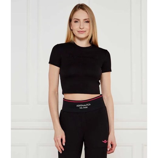 EA7 T-shirt | Cropped Fit ze sklepu Gomez Fashion Store w kategorii Bluzki damskie - zdjęcie 184351182