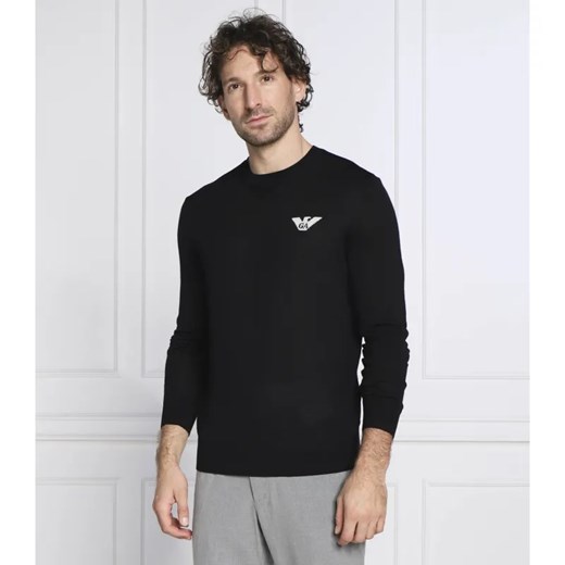 Emporio Armani Wełniany sweter | Slim Fit Emporio Armani XXXL okazyjna cena Gomez Fashion Store